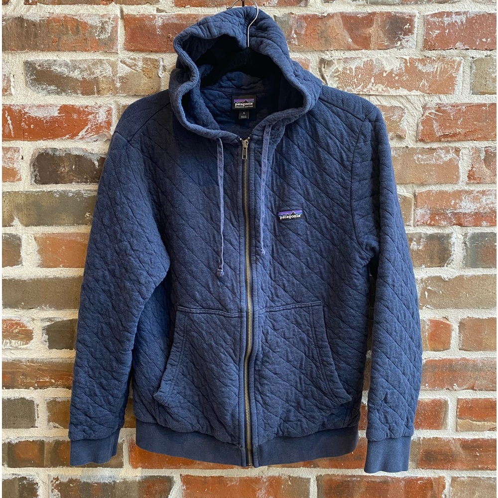 Patagonia Quilted Organic Cotton Hoodie Sz Womens S